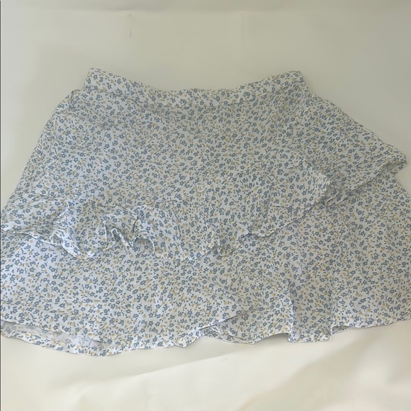 Dresses & Skirts - Floral Blue and White Women's Skirt